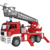 Vedes Bruder 02771 MAN Feuerwehr Mit Drehleiter, Licht Und Sound 7