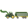 SIKU 1843 John Deere Mit Frontlader Und Anhänger 5