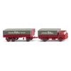 WIKING Pritschenhängerzug (Henschel HS 14/16) Spedition Beißner 5